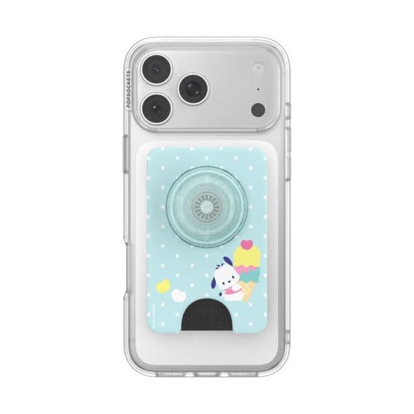 Image of PopSockets Phone Wallet for MagSafe, Phone Card Holder with Grip, Hello Kitty - Pochacco