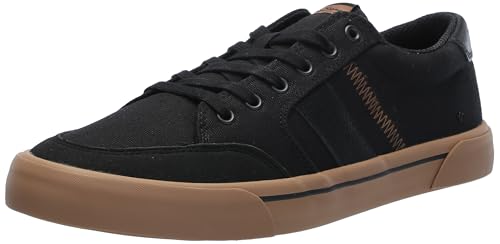 Ben Sherman Men's Hawthorn Sneaker, Black/Toasted Coconut, 13