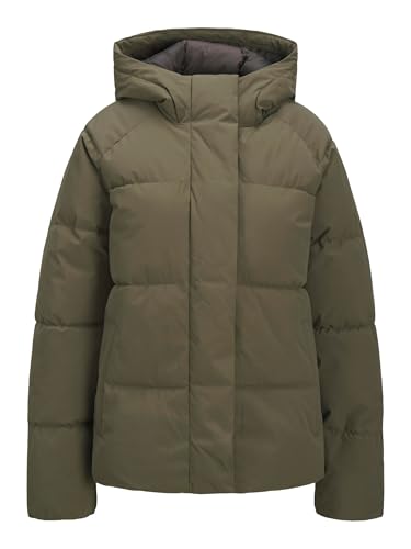 JACK & JONES Puffer Jacket Jxglobal-Chaqueta amortiguadora Otw Act, Tortuga Marina, M Mujeres