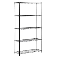 Honey-Can-Do SHF-01442 Storage Shelving, 5-Tier, Black