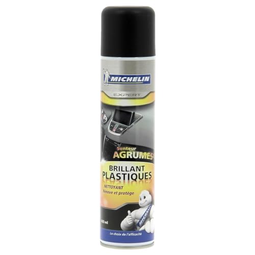 MICHELIN 009464 Expert Nettoyant Brillant Plastiques Voiture, Renove et Protège, Agrumes, 400 ML