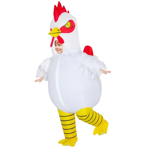 Stegosaurus Inflatable Chicken Costume for Kids Halloween Costume for Kid Boys Girls Funny Blow up Costumes for Cosplay Party