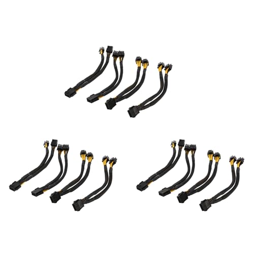 Câble CPU diviseur 8 broches mâle double 4+4 EPS 12V pour carte mère ATX PC