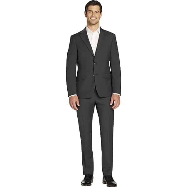 Tommy Hilfiger Mens Regular fit Suit Jacket Blazer 56 R Grey Solid Stretch