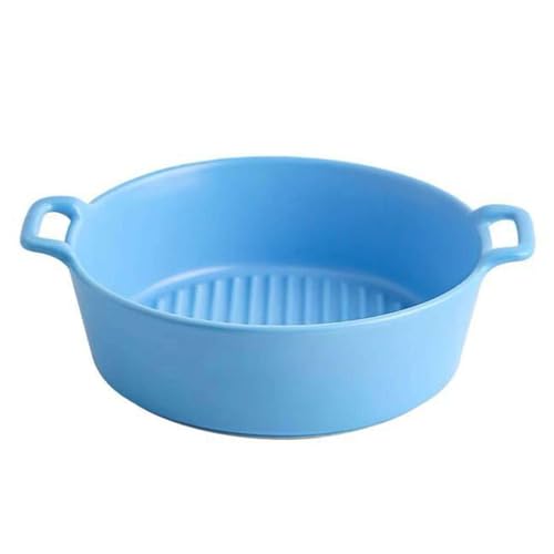 Molde redondo para lasaña, pequeño plato de cerámica para hornear, apto para horno de porcelana, perfecto para porciones individuales