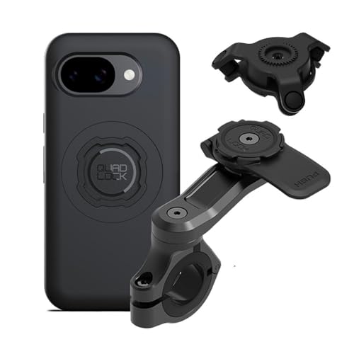 Image of Quad Lock Motorcycle Handlebar Mount PRO Kit with Vibration Dampener and MAG Phone Case for Pixel 10a