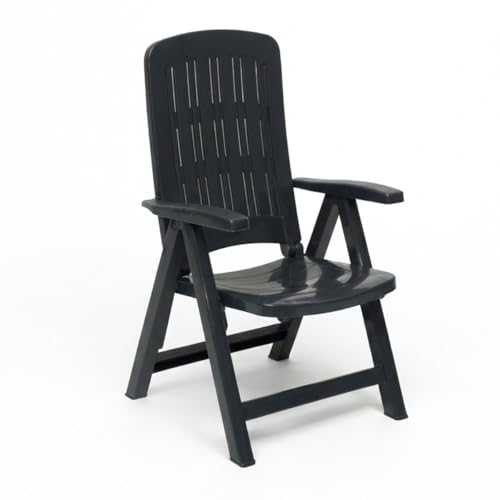 Tomaino -Gartenstuhl Klappbar aus Kunststoff - gartensessel wetterfest...