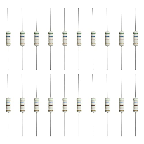 Fielect 30Pcs 560 ohm Resistor 3W 5% Metal Oxide Film Resistors Axial Lead Flame Proof for DIY Electronic Projects and Experiments Tolerance