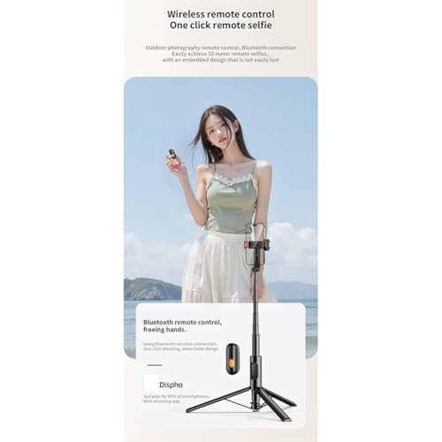 Perche à selfie trépied Bluetooth pour smartphone et extérieur