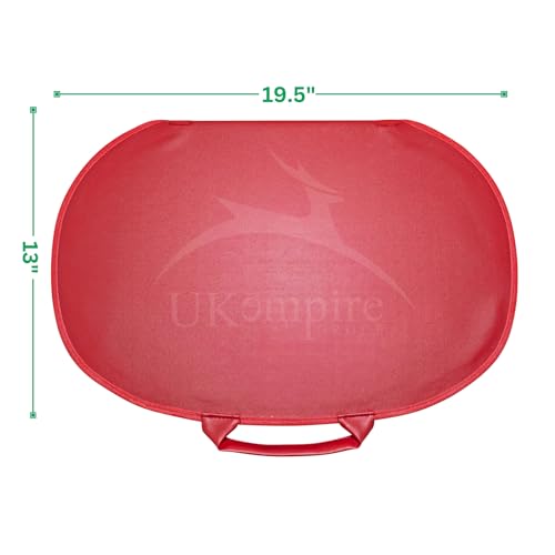 Premium Masonic Chain Collar Case Red Leather (Improved Design), Freemason Carrying Bag2