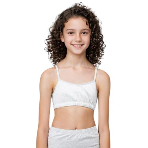 Adira | Beginners Bra for Girls 13-14 Years | Uniform Bras | Flat Padding for Nipple Coverage | Comfortable Strecthy Cotton | Comfy-Breathable & Super Soft Material | Pack of 1