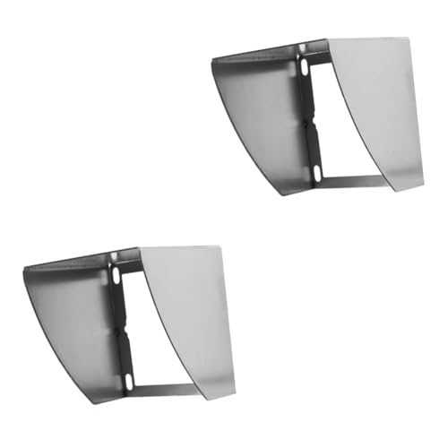 2pcs Stainless Steel Rain Cover Bathroom Socket Cover Outside Waterproof Socket Shell Stainless Steel Socket Cover Waterproof Socket Cover Wall Protector Cover Protective Cover for