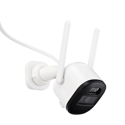 Image of Hola ! CO2 4MP QHD Wi-fi Outdoor Bullet Security Camera | 180 Degree with Tilt | Two Way Talk | Human Motion Detection | Night Vision | Supports SD Card (Up to 128 GB) | Alexa & OK Google - CO-2