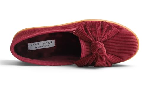Image of FEVERSOLE Women's Casual Slip On Sneaker Fashion Bow Tie Loafer Flats