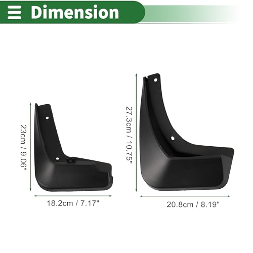 Image of Motoforti Mud Flaps Splash Guards Mud Guards for Buick Regal 2017-2022 W /Mount Accessories