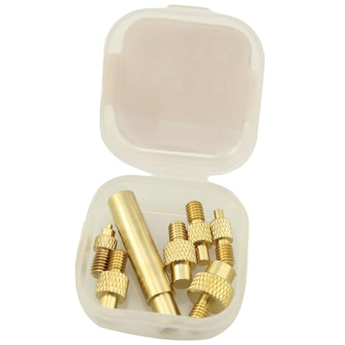 Image of TAODAN 1 Set Hot Melt Nut Indenter 936 Universal Soldering Iron Tip Hot Setting Head Tool Set 3D Printer Accessories Brass Insert Tool Model Hot Melt Nut Indenter