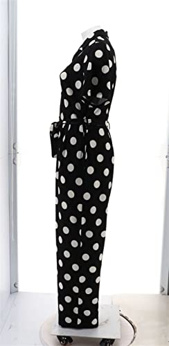 Studio Park X Leah Williams Polka Dot Knit Jumpsuit A492430, Black, 1X, Black, 1X #TOP2