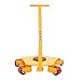 Machine Skate 8818lbs Capacity-Heavy Duty Machinery Mover Dollies with 360 Degree 5 Swivel Rollers for Industrial Use - Machinery Skates Moving Roller for Warehouse and Workshop Transporting (Yellow)