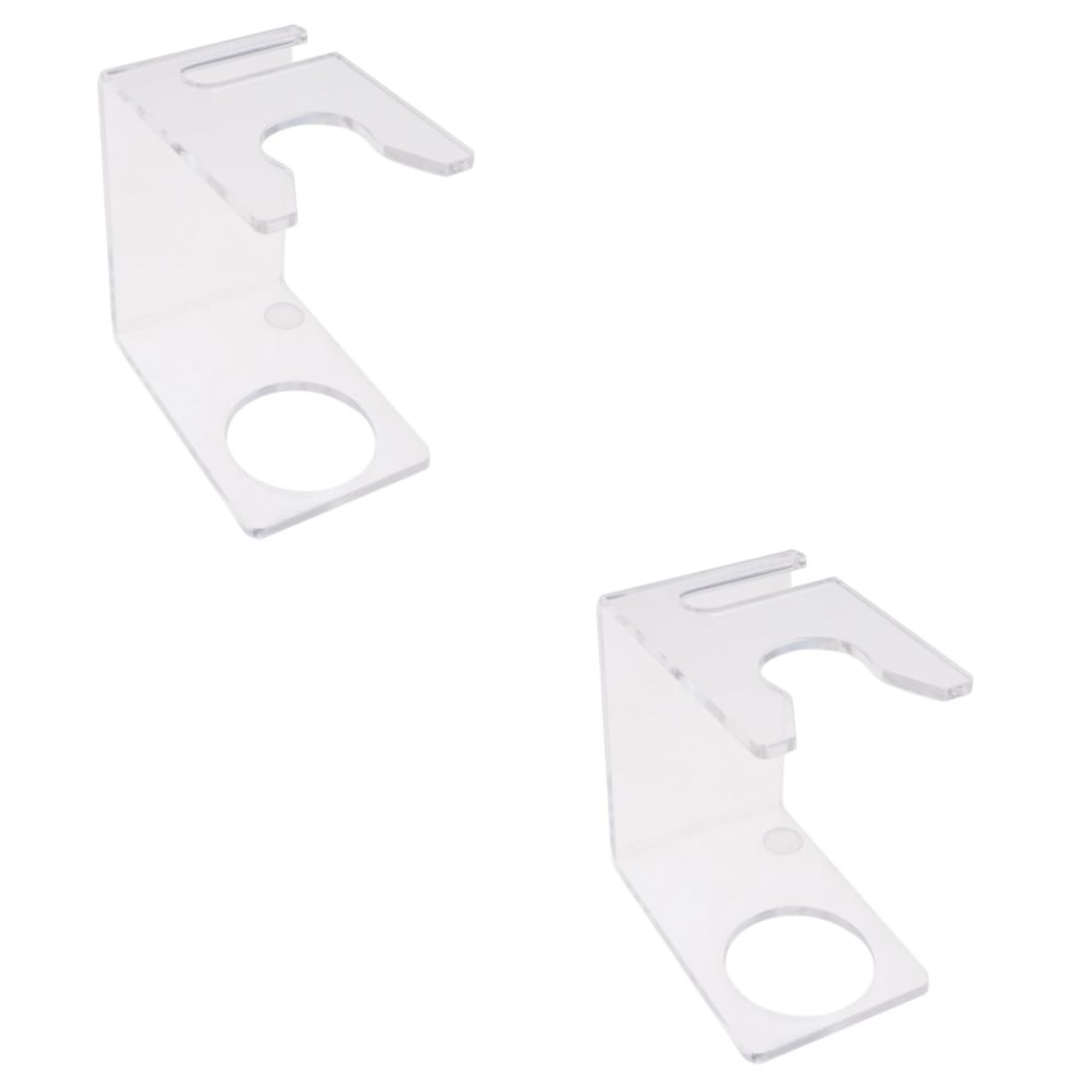 NULYLU 2pcs Acrylic Shower Razor Bracket Combs for Men Razor and Brush Holder Durable for Use