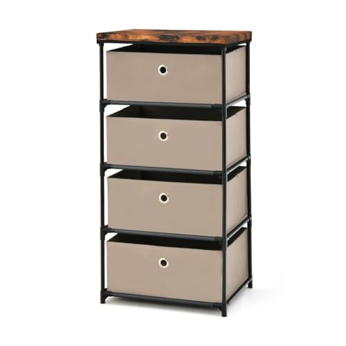 Commode 4 tiroirs pour optimiser les petits espaces et ranger sans encombrer - 2
