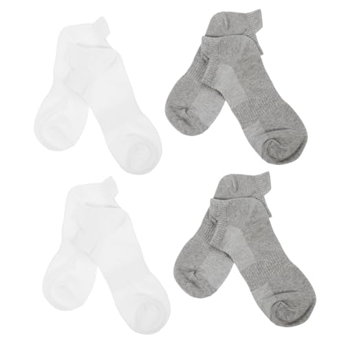 Didiseaon 4 Pares Calcetines de algodón peinado medias compresivas calcetines colores calcetines tobilleros para correr calcetín de algodón medias deportivas transpirables calcetines unisex