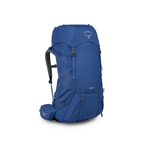 Osprey Rook 65L Men's Backpacking Backpack, Astology Blue/Blue Flame