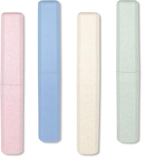 Reviews de Porta cepillos - 5 favoritos. 44 Triko Paquete 4 Estuches para Cepillo de Dientes, Portacepillos de dientes, Fundas Portátiles para Cepillos de Dientes, de Plástico Transpirable, para el Hogar, Viajes, Negocios,...