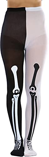 Image of ToBeInStyle Women's Two Toned Vibrant Jester Contrast Opaque Multicolored Tights