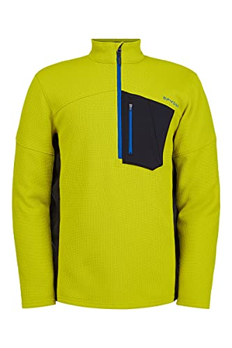 Image of Spyder Men's Bandit Hybrid 1 /2 Zip Fleece Ski Mid Layer Sweater Jacket