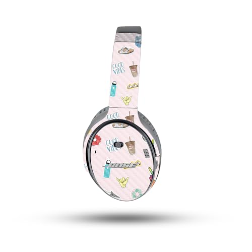 Image of MightySkins Carbon Fiber Skin Compatible with Bose QuietComfort 35 II Headphones - VSCO1 | Protective, Durable Textured Carbon Fiber Finish | Easy to Apply, Remove, and Change Styles