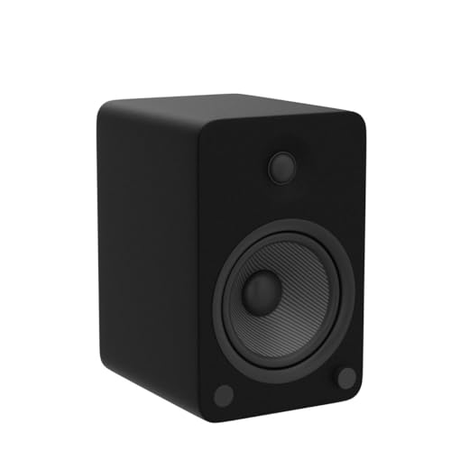 Image of Kanto YU6MB Powered Speakers with Bluetooth and Phono PREAMP - Matte Black - Pair