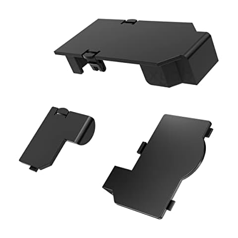 Wiresmith Black Replacement Port Covers Door Set for Nintendo Gamecube Console Cover