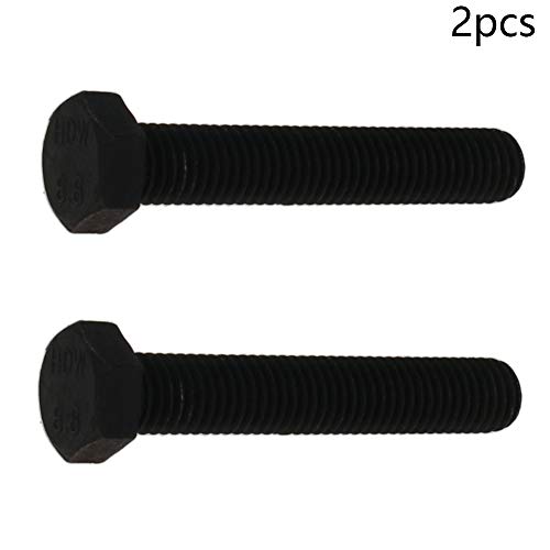 Image of Aicosineg M12 x 70mm Carbon Steel Grade 8.8 External Hex Head Screw Bolts Metric Thread Hexagon Bolts Fastener, 3.06''x0.71''x0.71''(Lx W x H) for Hardware Furniture Machinery Black 2pcs