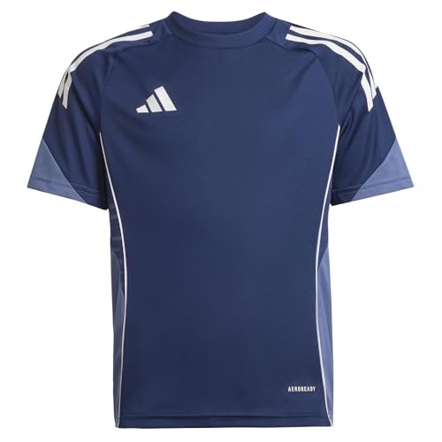 Image of adidas Kids Polyester Regular Fit TIRO 3-Stripes Jersey