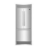 Forno 30 Inch French Door Refrigerator with Ice Maker