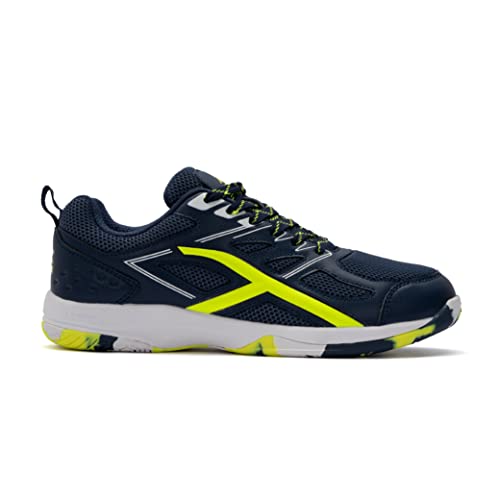 Image of Hundred XOOM Non-Marking Cushion Badminton Shoe (White /Black, 4UK)