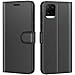 Produktbild AURSTORE Schutzhülle für Vivo Y21 / Vivo Y21s, Premium-Schutzhülle, PU-Leder, Magnetverschluss (schwarz)