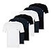Produktbild BOSS Herren Classic T-Shirts Kurzarm Shirts Pure Cotton V-Neck 6er Pack, Farbe:Mehrfarbig, Artikel:-984 Navy/White/Black, Größe:XL