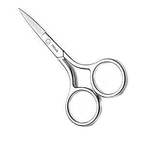 Movik Professional Salon Barber Beard And Mustache Trimming Hair Cutting Scissor For Men (Beard Scissor) Multi