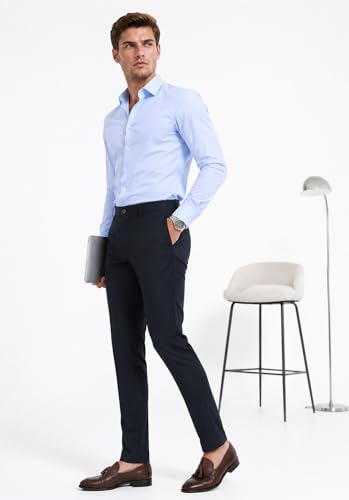 Image of SUNPOINT Formal Pants for Men Office Wear - Premium Regular Fit Formal Trouser for Men, Boys, Gents Bottom Formal wear for Office Meeting, Party, Gathering, Wedding