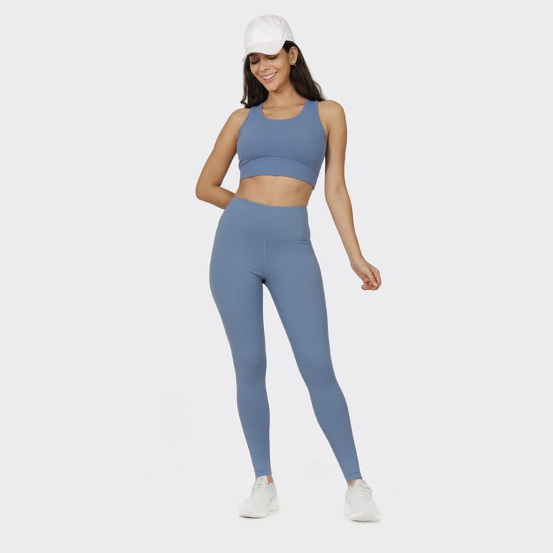 Image of BlissClub The Ultimate Leggings Lite, Ankle Length Tights for Women for Gym, Yoga and Workout with High Waist, Regular (for Women Upto 5'4)