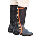 Black Aristocrat Nobleman Renaissance Fair Costume Mens Medieval Knight Boots (Black, US Footwear Size System, Adult, Men, Numeric, Medium, 11)