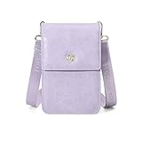 [JUNENTER] レディース スモール クロスボディ フォンバッグ ソフト PUレザー フォンショルダーバッグ おしゃれ 多機能 フォンポーチバッグ 大容量 カードホルダー 財布 チェンジバッグ 6.8インチ以下のフォン用 女の子へのギフト ブルー