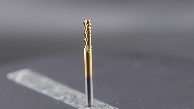Image of Carbide End Mills, 10pcs CNC Milling Cutters with Cemented Carbide Material for Stainless Steel and Plastics, High-Performance Rotary Cutting Tools for Industrial Machining