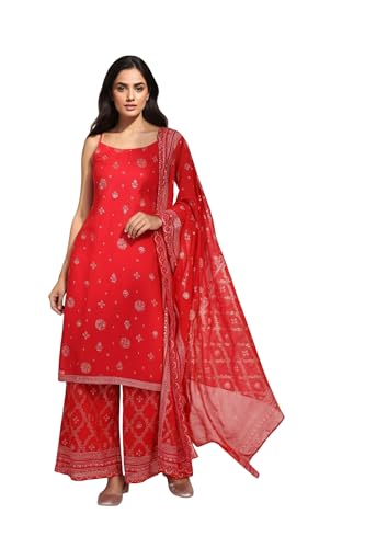 Kurta droit tissé à ruban imprimé abstrait géométrique pour tenue ethnique chic