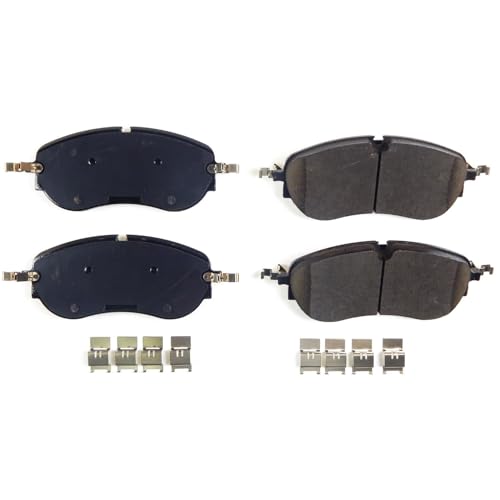 Image of PowerStop Front Brake Pads For Audi Q4 e-tron 2022-25, Q4 e-tron Sportback 2022-25, Volkswagen ID. Buzz 2025, ID.4 2021-25 - Ceramic Brake Pads With Installation Hardware, 17-2401
