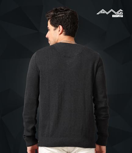 Image of AWG ALL WEATHER GEAR Men's V-Neck Full Sleeve Sweater | Sweater for Winter | Plain Casual Wear Sweater l Sweater for Men | Pullover for Men | Winter Wear Sweater for Men | Mens Sweater