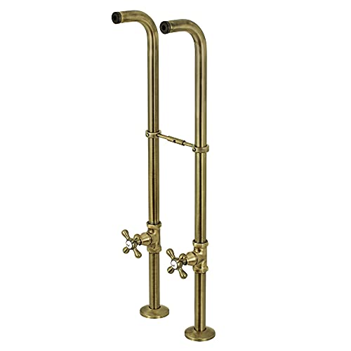 Kingston Brass Cc266S3Ax Freestanding Supply Line Package, Antique Brass #TOP13