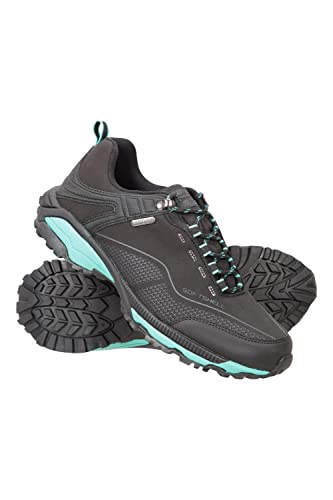 Mountain Warehouse Collie Womens Waterproof Hiking Shoes Walking Sneakers Black Womens Shoe Size 7 US