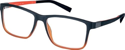 ESPRIT Brille mit Sehstärke für Herren optional mit Sonnenbrillentönung oder Blaulichtfilter, Rechteckig, gefertigt aus Ultem, Modell: ET17524-56-555 (inklusive Brillenetui)
